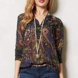 Antrhopologie Dolan T-shirt Olesa Blouse Peasant Top XS